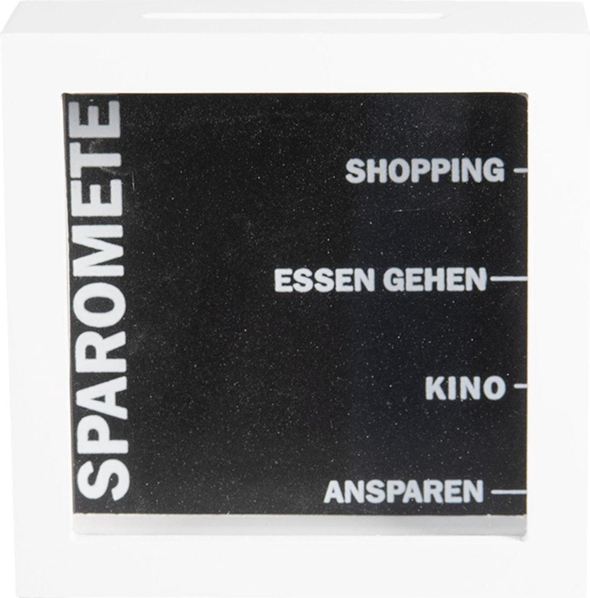 Spaarpot 15*5*15 cm Wit | 6H1821 | Clayre & Eef
