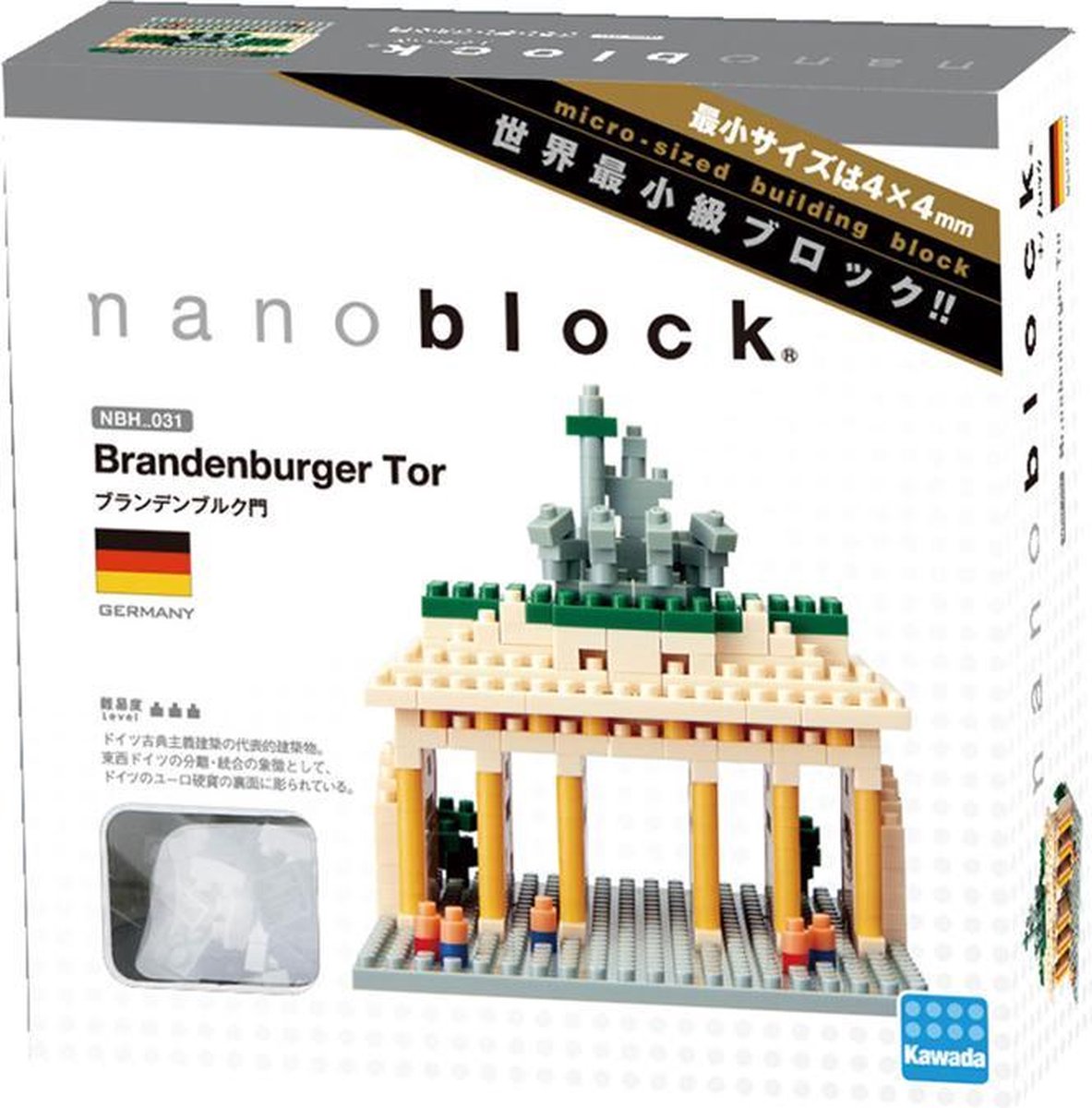 Nanoblock Brandenburger Tor - Nanoblock - 440 delen - bouwdoos