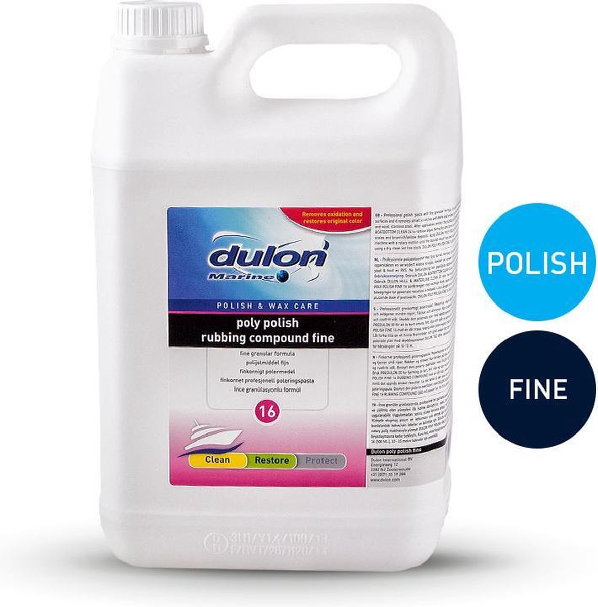 Polish Rubbing Fine | Polijstpasta Fijne korrel | Dulon Marine 5 Liter