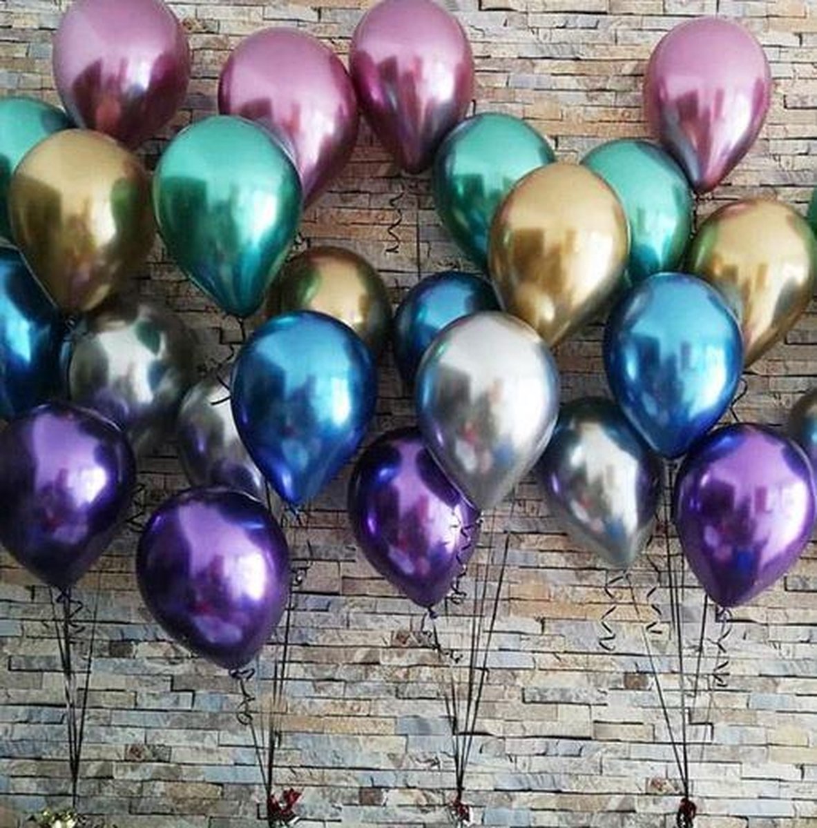 10 stuks metallic ballonnen