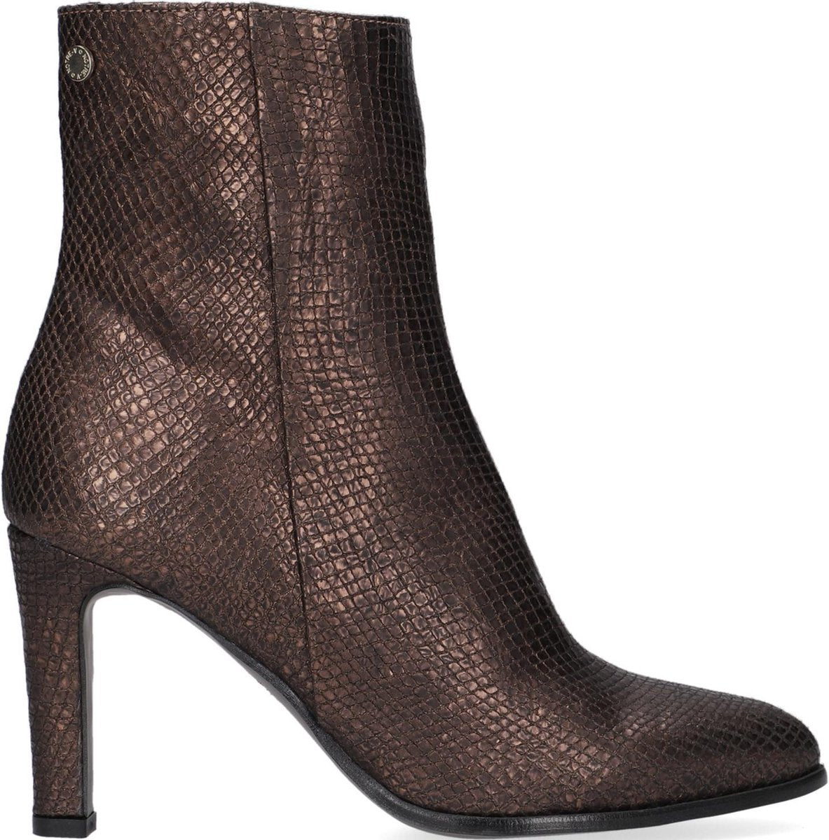 Notre-V 7436 Enkellaarsjes - Enkelboots - Dames - Brons - Maat 40
