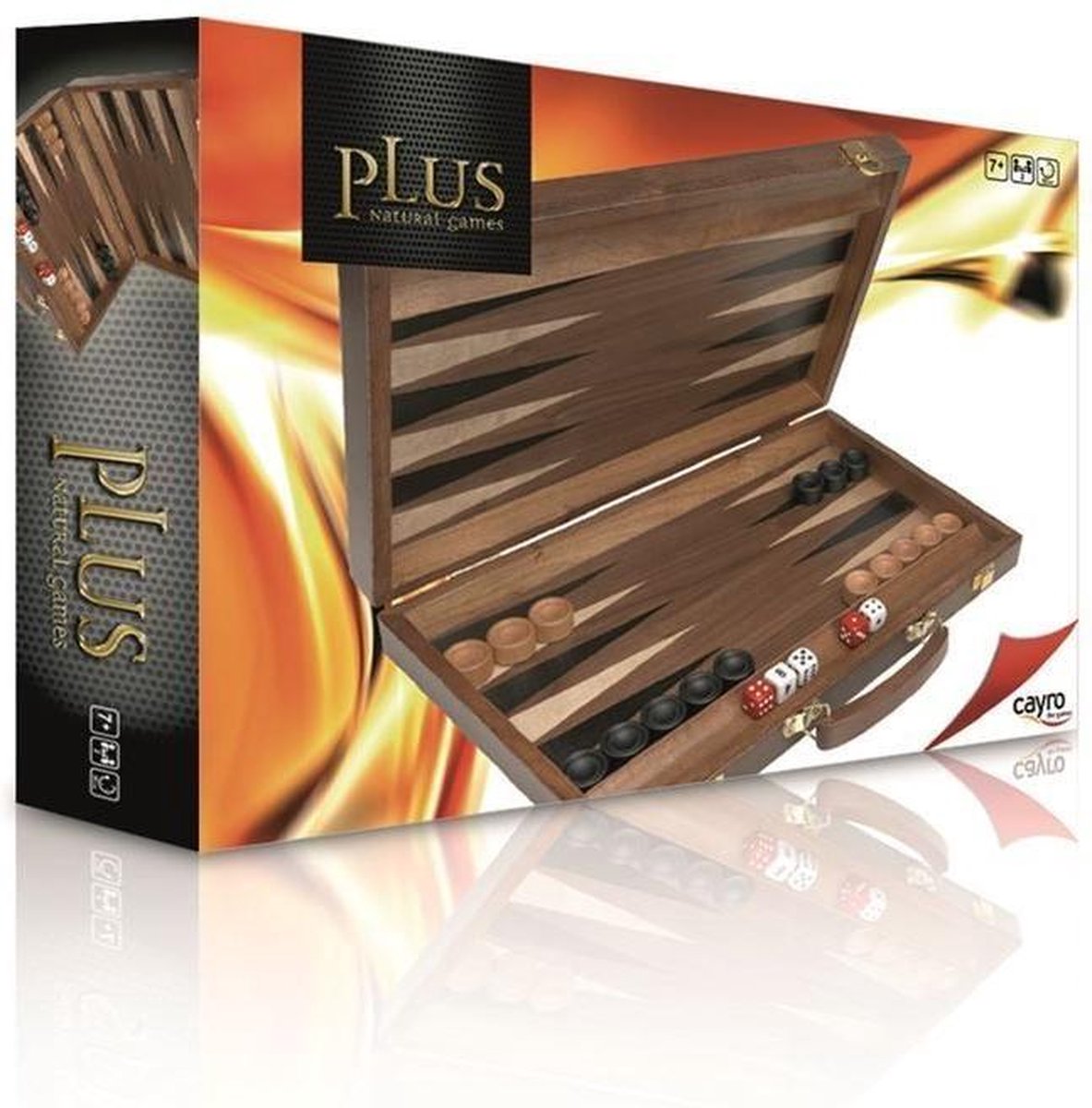 Cayro Backgammon in Opbergkoffer