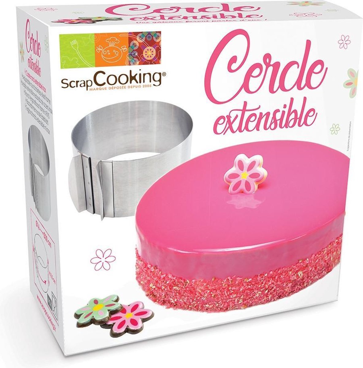 Scrapcooking - Verstelbare Bakring - Rond - Ø16-30cm