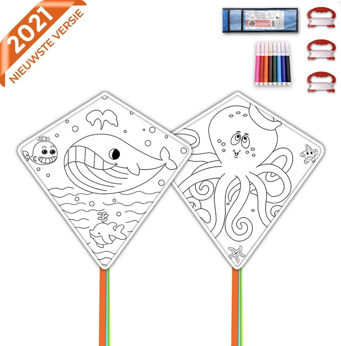 Nince vliegers voor kinderen complete set van 2 - Vliegers voor kinderen
