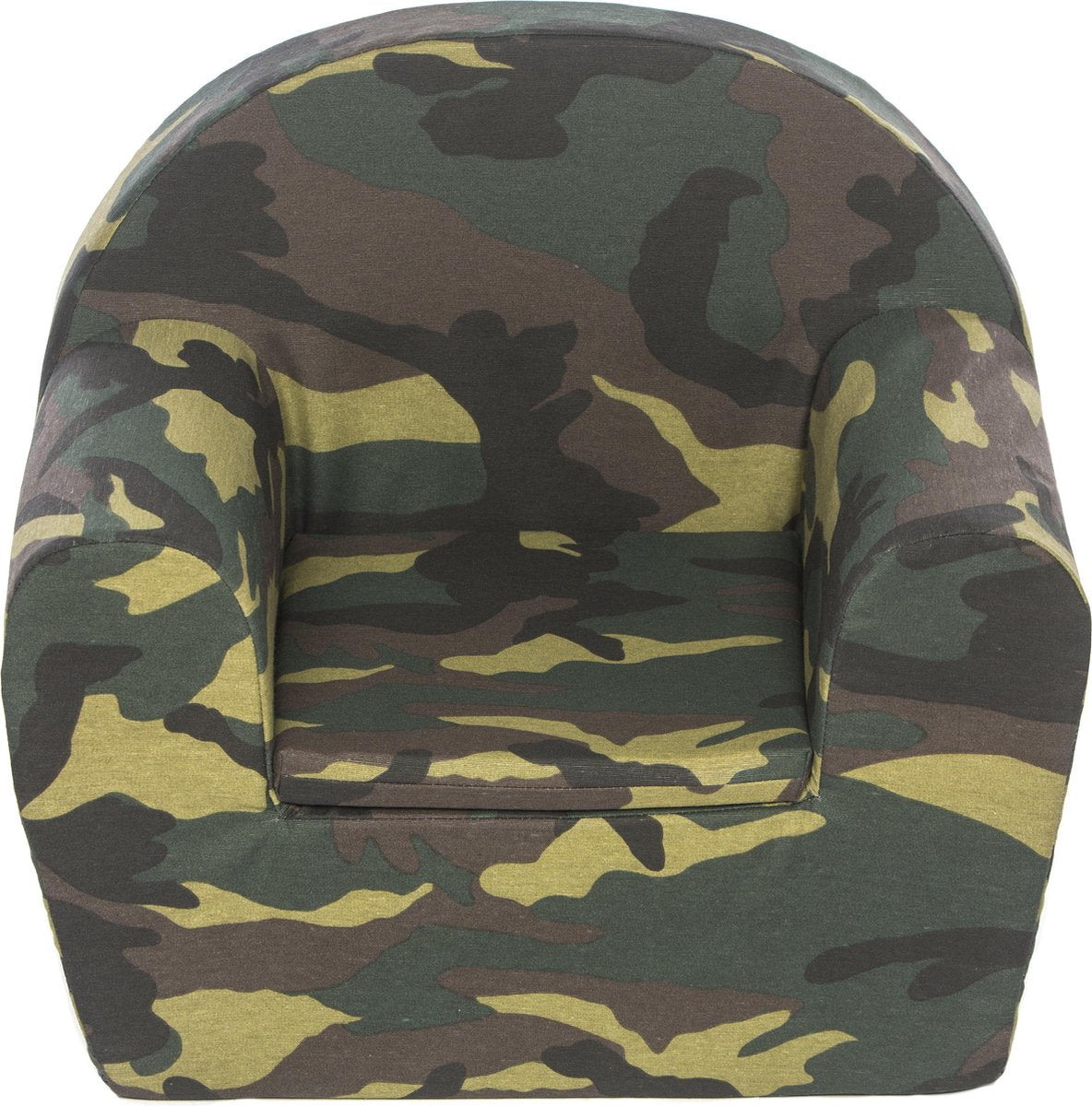 Peuterstoeltje-Kinderfauteuil Camouflage groen