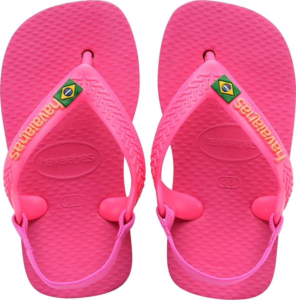 Havaianas Baby Brasil Logo II Meisjes Slippers - Pink Flux - Maat 23/24