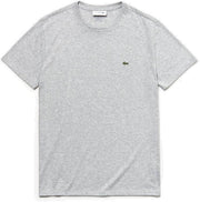 La Coste Effen + Ronde Hals heren shirt midden grijs