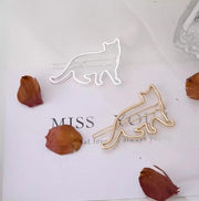 Haarspeldjes set - katten - zilver/goud
