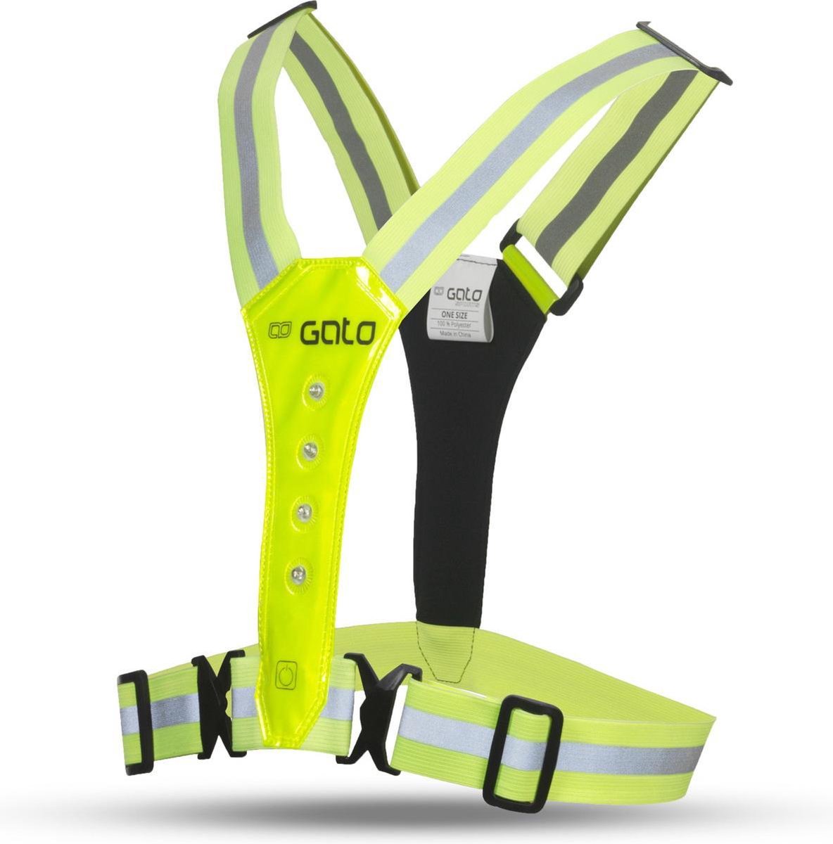 Gato Sport Led safer Sport vest kids geel