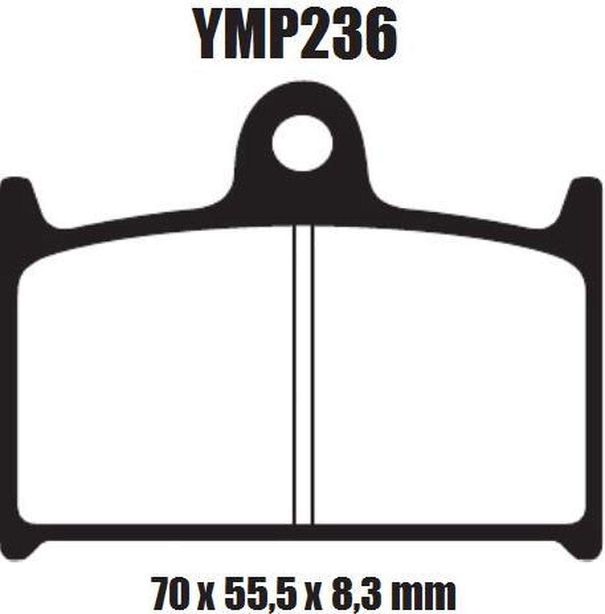 Motor remblokken voorzijde Triumph TT 600 2000 - 2003 TT600 YMP236 remblok rem voor