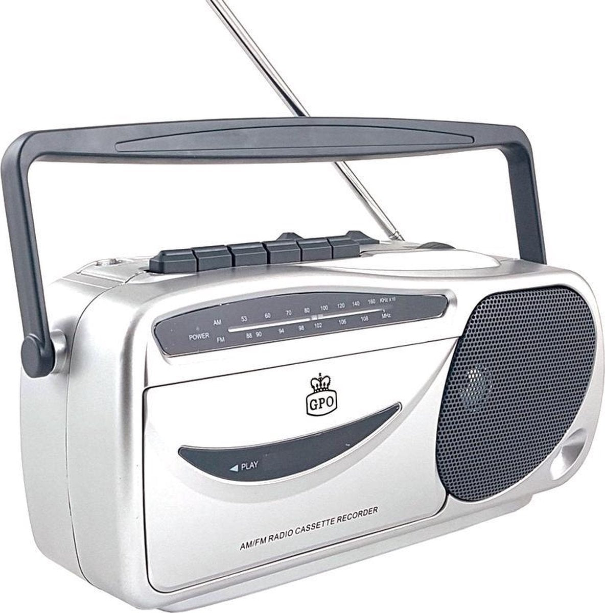 GPO W09401 - Radio Cassette Recorder - zilver