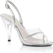 Fabulicious Hoge hakken -35 Shoes- CARESS-456 US 5 Zilverkleurig/Transparant