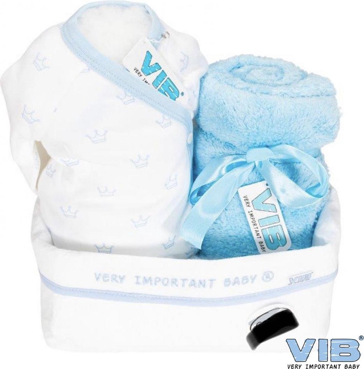 Vib giftset blauw kroontje