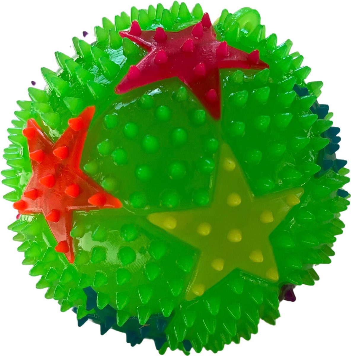 Hoogwaardige Knipperende Spiky Balls / Stress Bal / Massage Bal | Glow In The Dark | Anti Stress Fidget | Groen