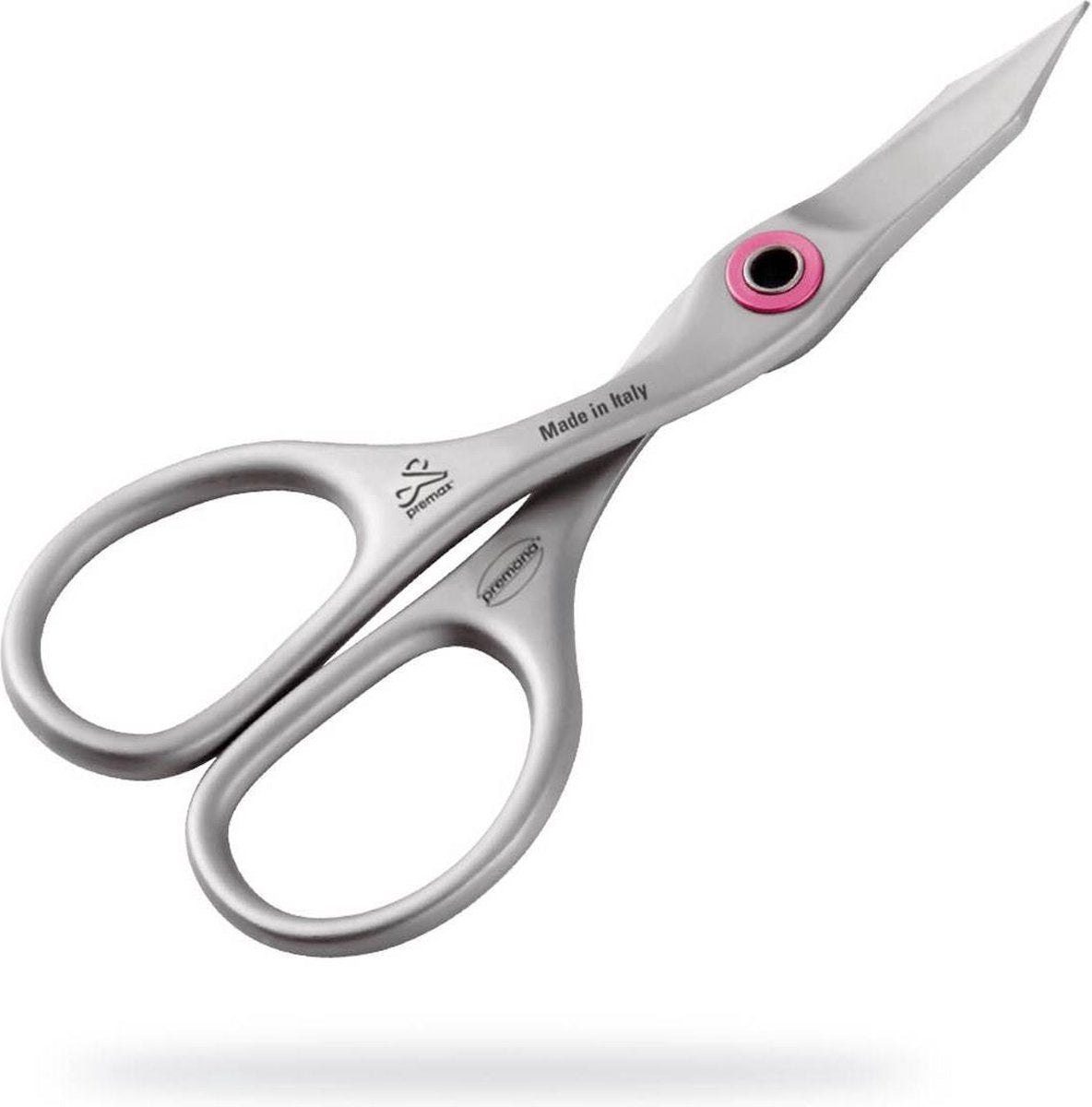Premax Ring Lock Manicureschaartje gebogen - RVS - 9