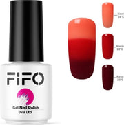 Thermo Gel Polish - Thermo Gellak - Temperatuurgevoelige nagellak - Thermische nagellak - #4203 ( Zalm- Rood - Bordeaux) - UV & LED