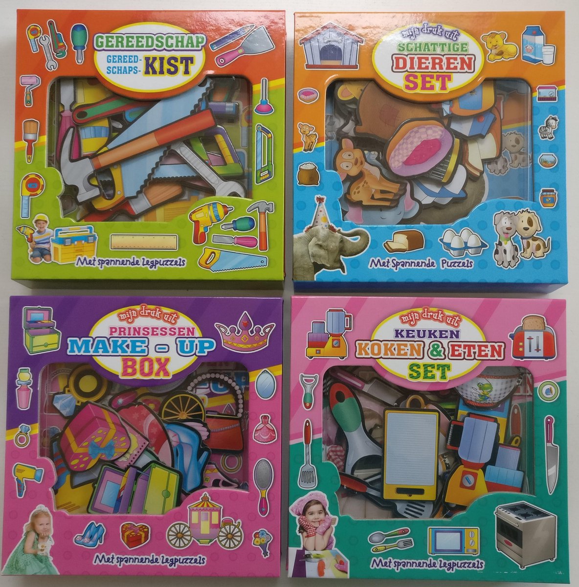 Mijn druk uit serie - set met spannend puzzels