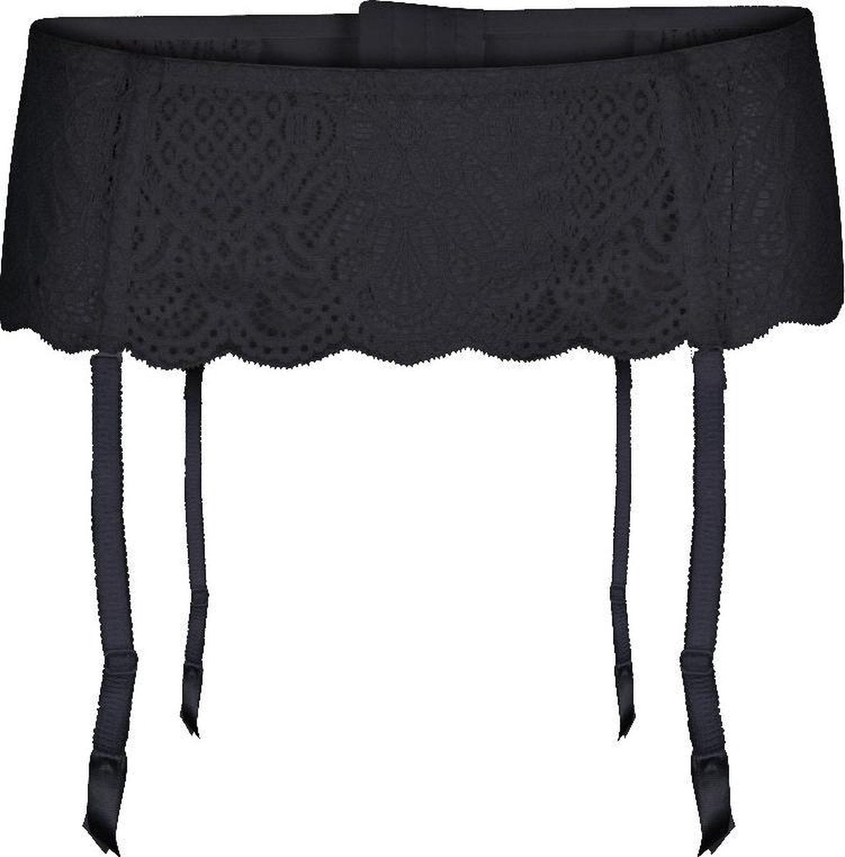 LingaDore - Daily Lace Jarretelgordel Zwart - maat L - Zwart