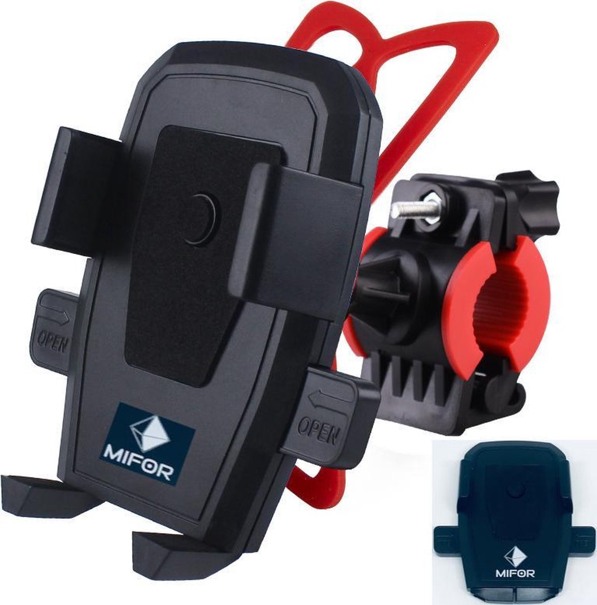 MIFOR® Telefoonhouder fiets met Siliconen Grip - 360 graden draaibaar - Beugel