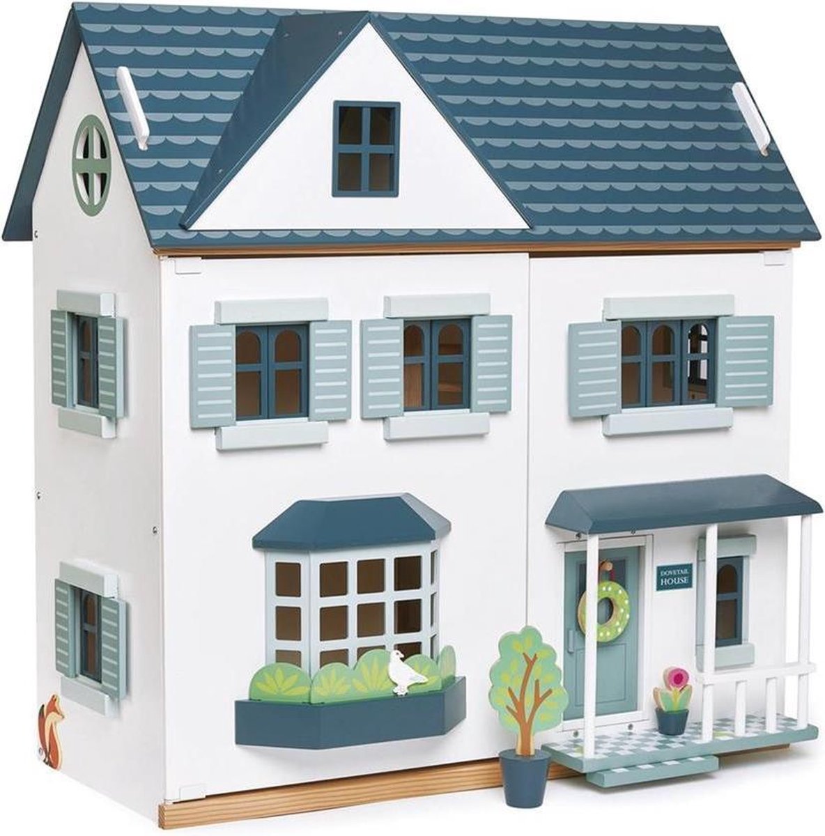 Tender Leaf Toys Poppenhuis Junior Blauw 68x39