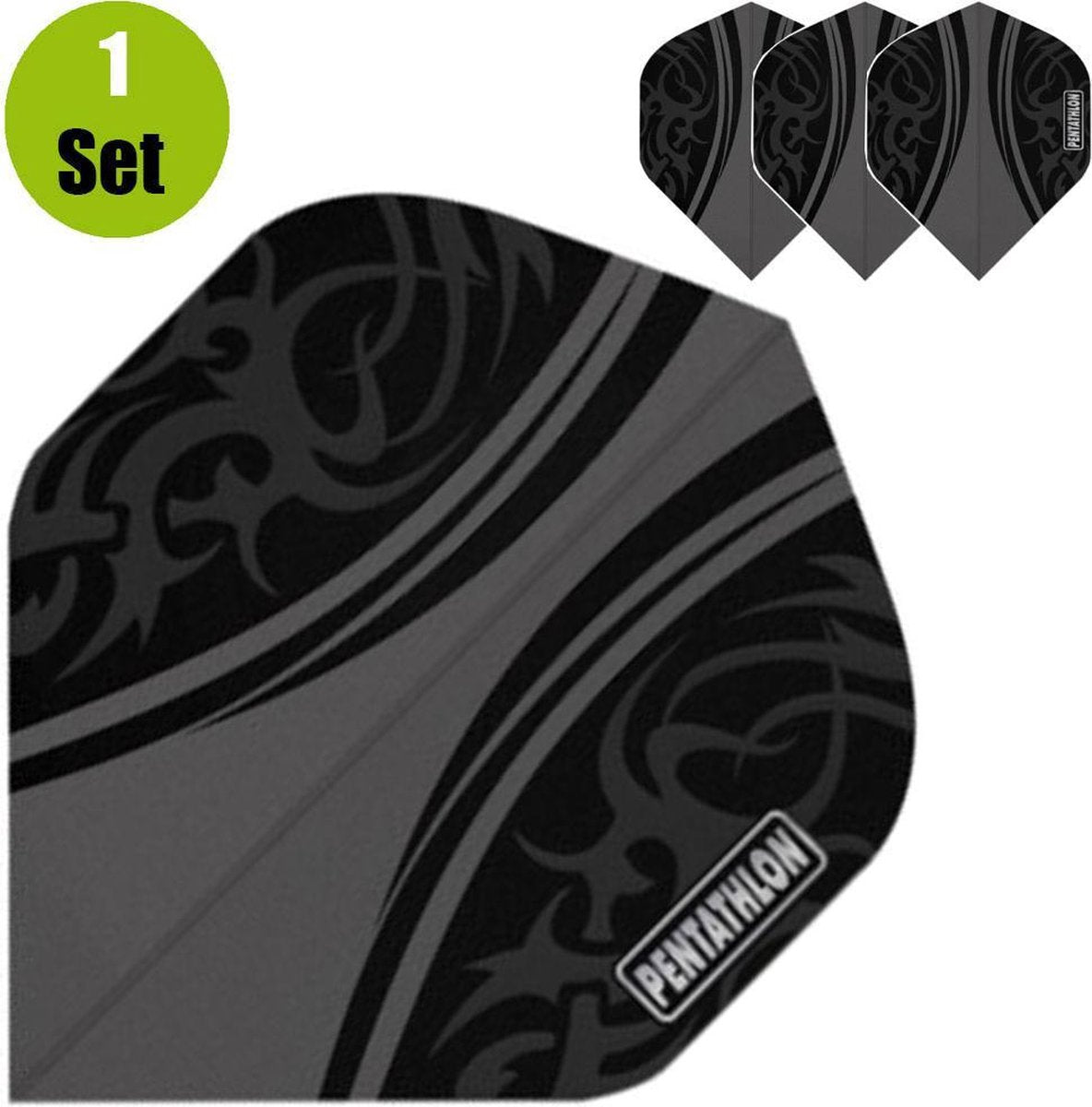 Pentathlon Vizion Swish Dartflights - Grijs- ()