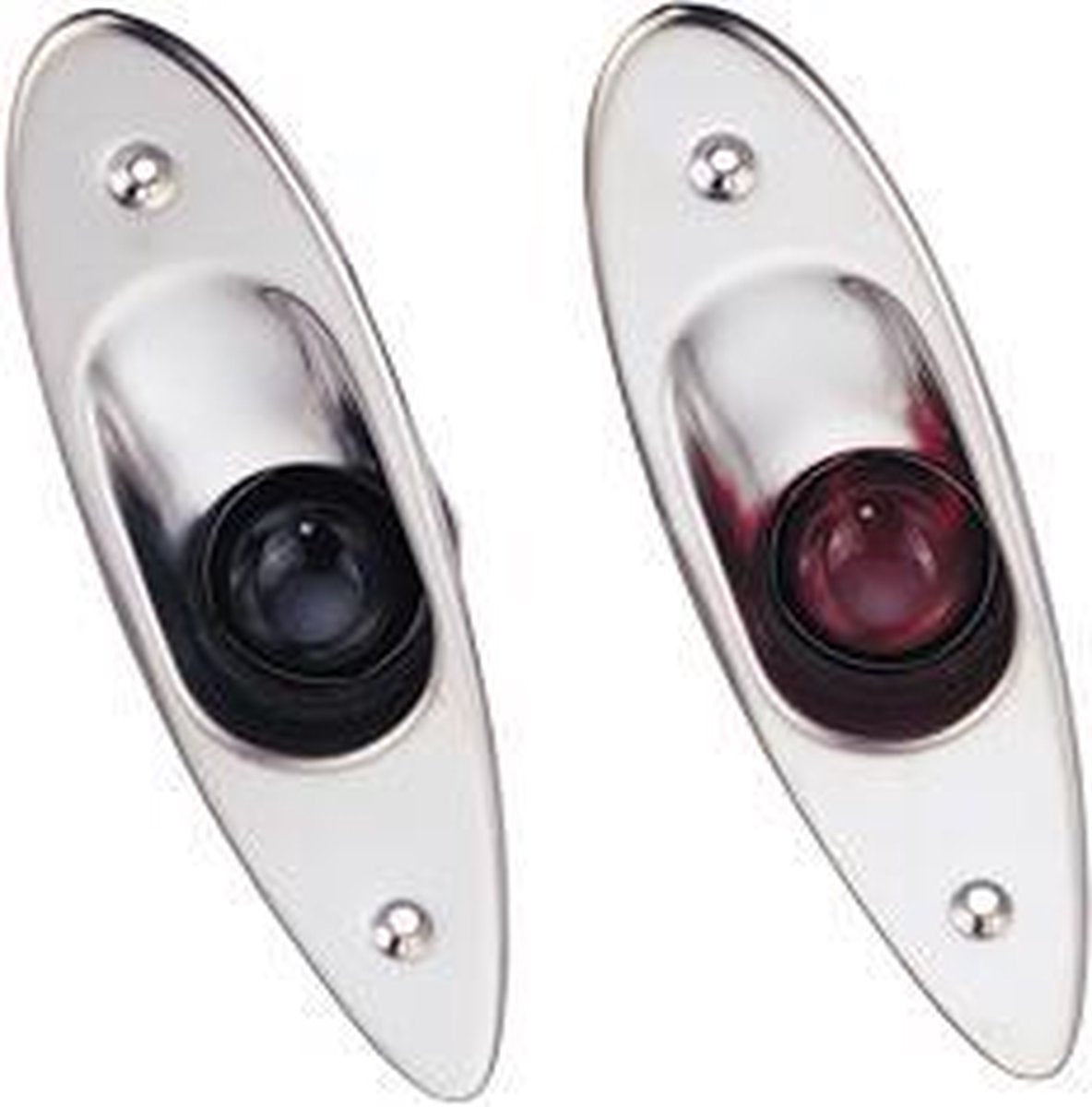 .LED BAKBOORD & STUURBOORD INBOUW RVS