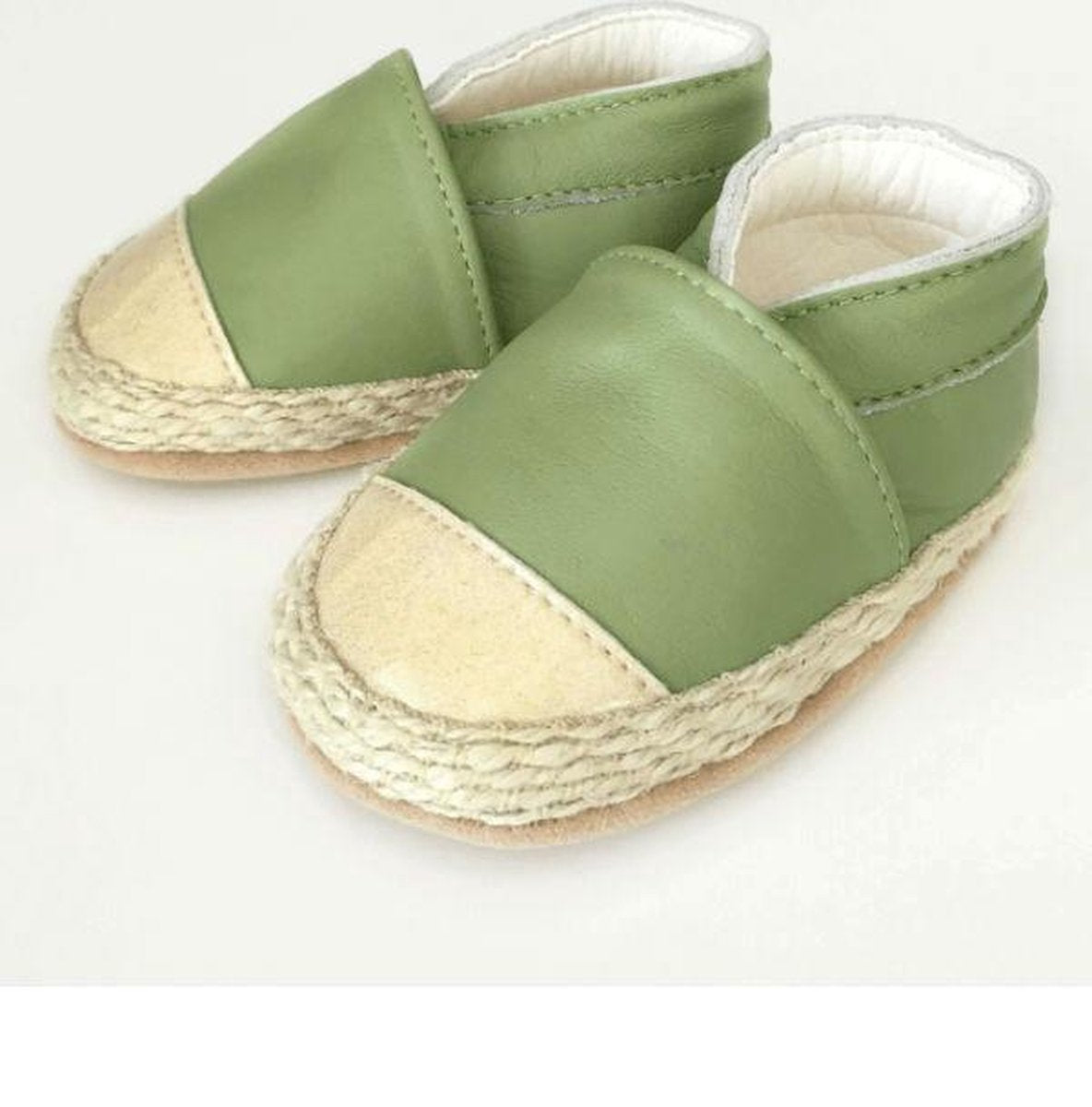 Babyschoentjes-espadrilles-Golden-Olive / 9-12 mnd