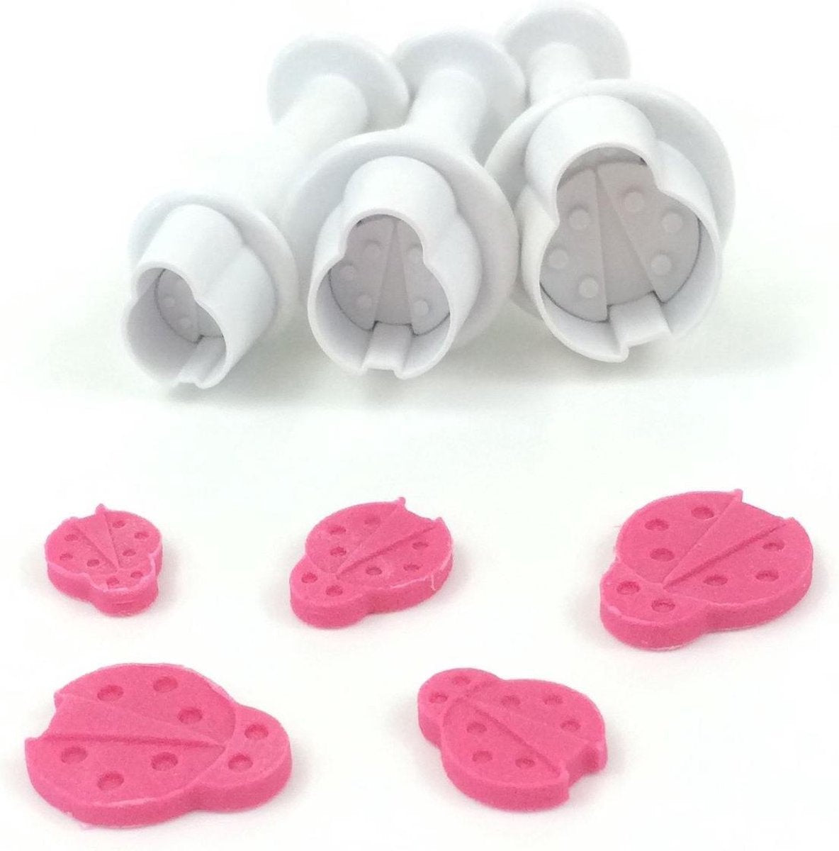 Dekofee Mini Plunger Uitsteker Lieveheersbeestje set/3