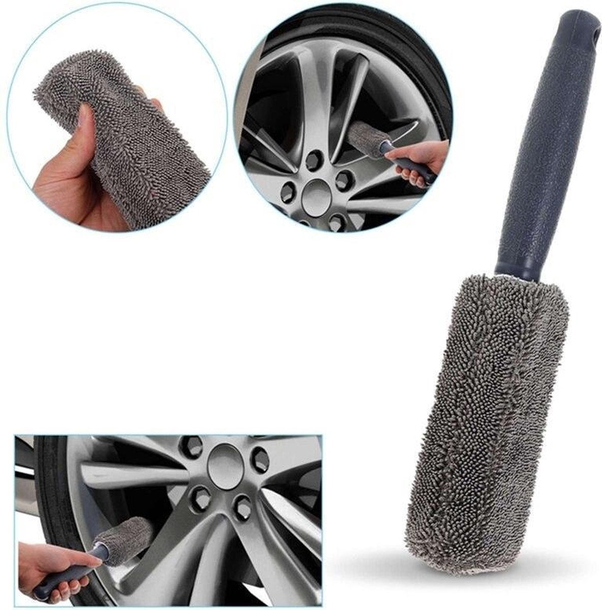 Auto Was Wassen Assortiment Spons Microfiber Wash Mitt Velgenborstel Wax Pad Applicator Poetsen Reiniging Detailing