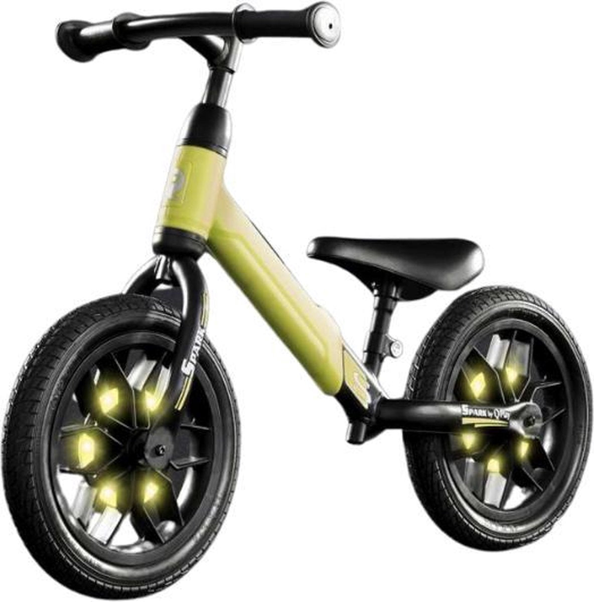 QPlay Spark Loopfiets - Jongens en Meisjes - 12 inch - Groen - Met Led Verlichting