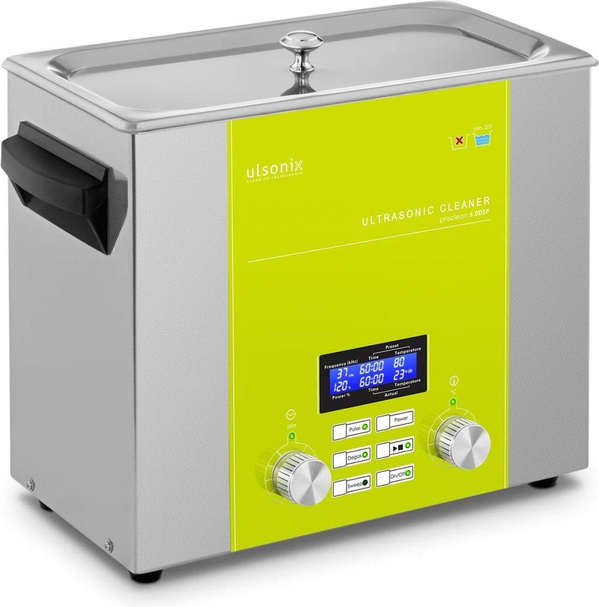 ulsonix Ultrasoon reiniger - 6 l - 240 Watt - DSP