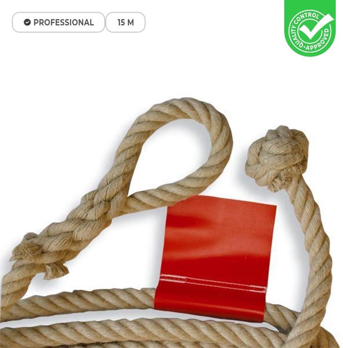 Professioneel touw - lus of knoop - 15 meter  top kwaliteit