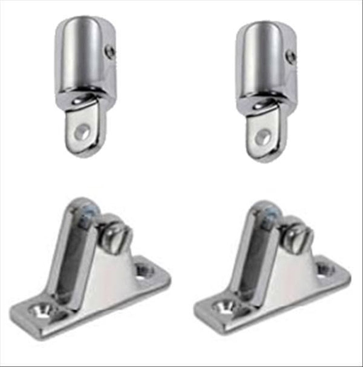 NET-235/ACC / Rechte dekplaten met schroef/rvs-Bootkap koppeling-Bimini top koppeling.