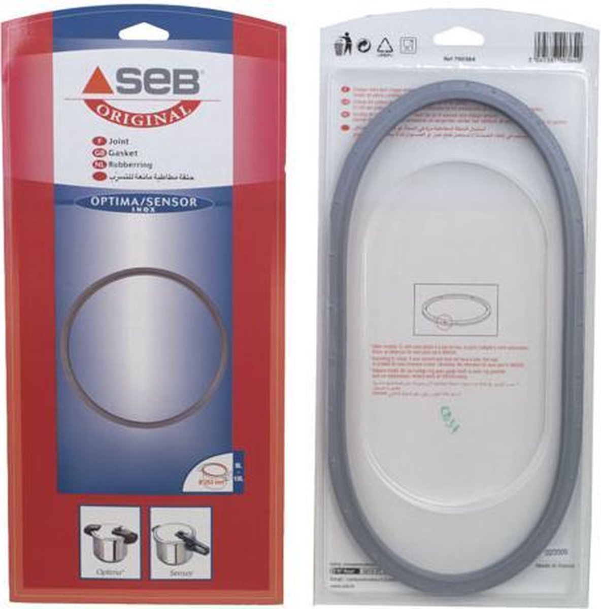 SEB - AFDICHTINGSRUBBER SNELKOOKPAN 8L / 10L - INOX - DIAM 253MM - OPTIMA / SENSOR 1 - 790364