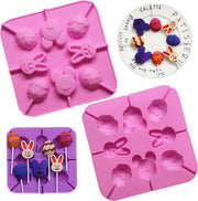 ProductGoods - Siliconen Paasthema Bakvorm - 8 Stuks - Pasen - Bakvormen - Siliconen bakvormen