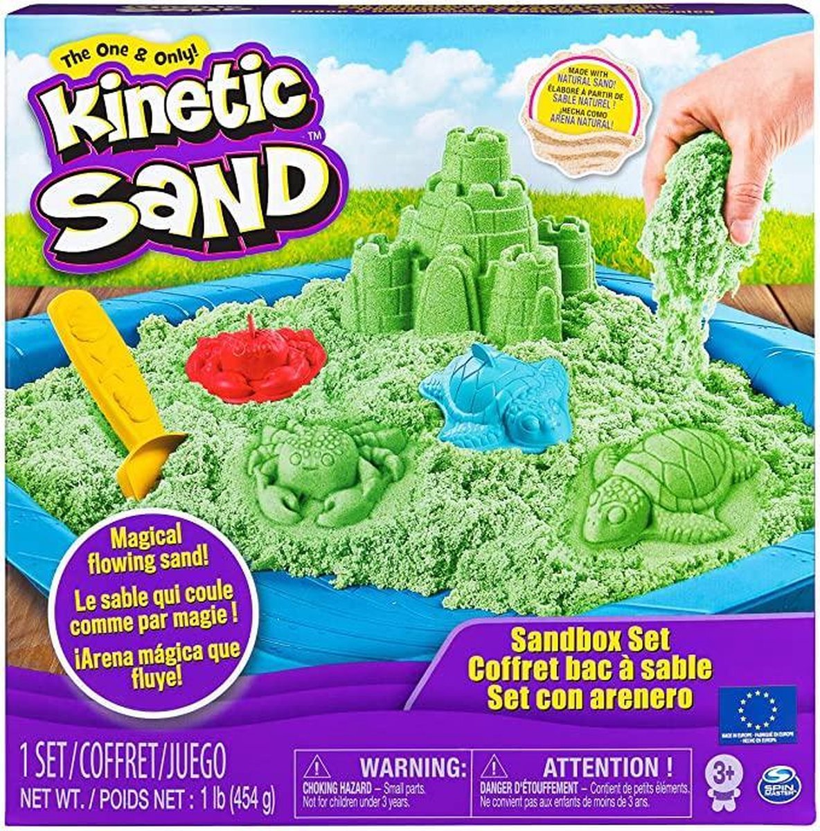 Kinetic Sand Sandbox Speelset Groen 454 gr