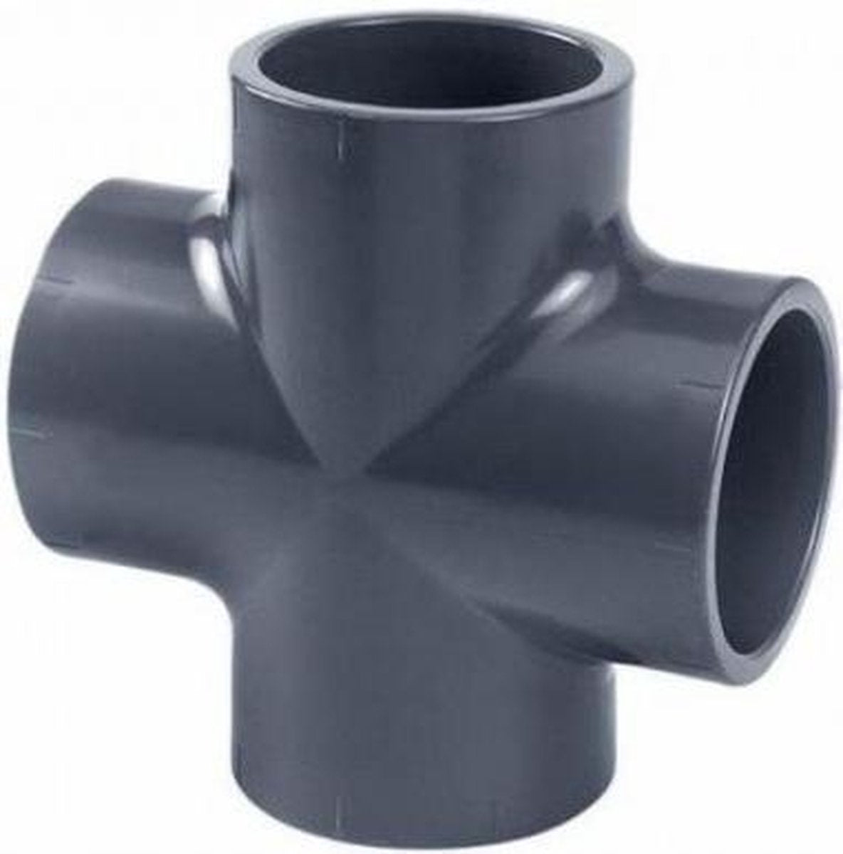 PVC Kruisstuk - Koppelstuk zwembad - Koppeldeel - 16 bar (PN16) | 50 mm