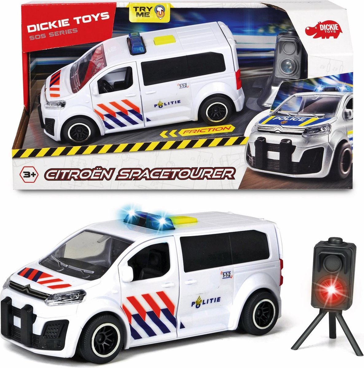 Dickie - Politiewagen Citroen Space Tourer - Nederlandse versie - Speelgoedvoertuig