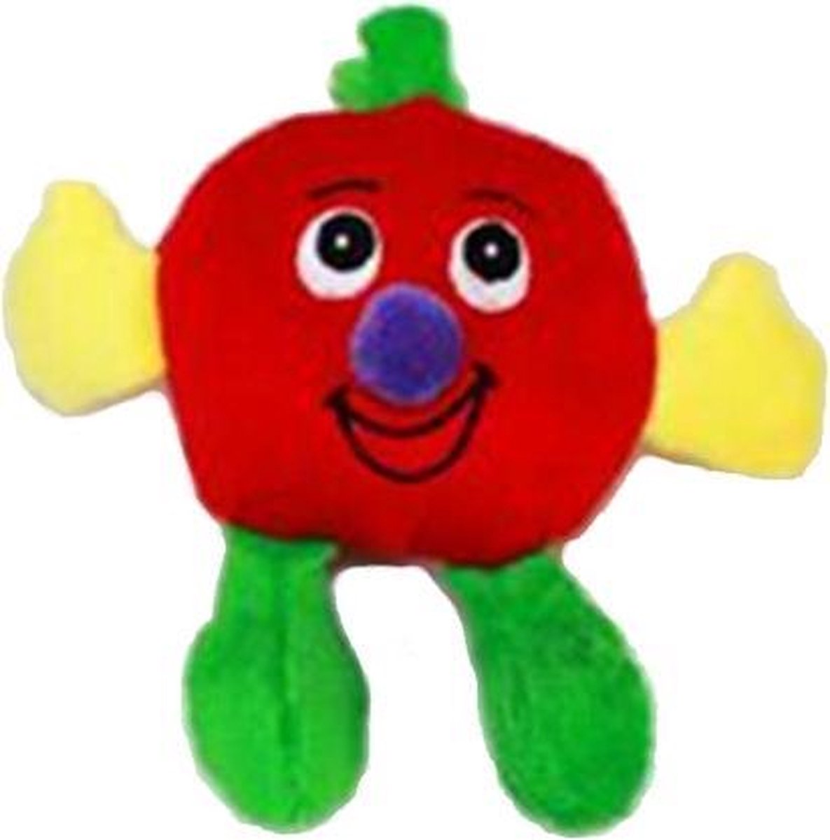 Een knuffeltje in de vorm van een appel