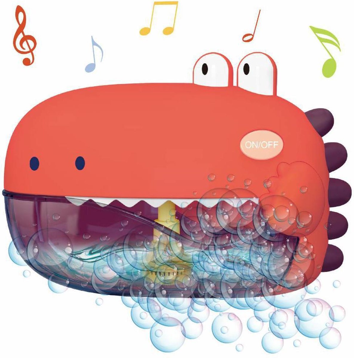 bellenblaas speelgoed | Dinosaurus bubbelmachine - oranje | bellenblazer | elektrische bellenblaas |Badspeelgoed dinosaurus voor kinderen |bellenblaas pistool|Bubbel dino | Bad Zeep Machine |Bad Speelgoed |water speelgoed | Baby speelgoed voor in bad