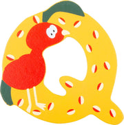 Small Foot Alfabet Dieren Letter Q Hout 8 Cm