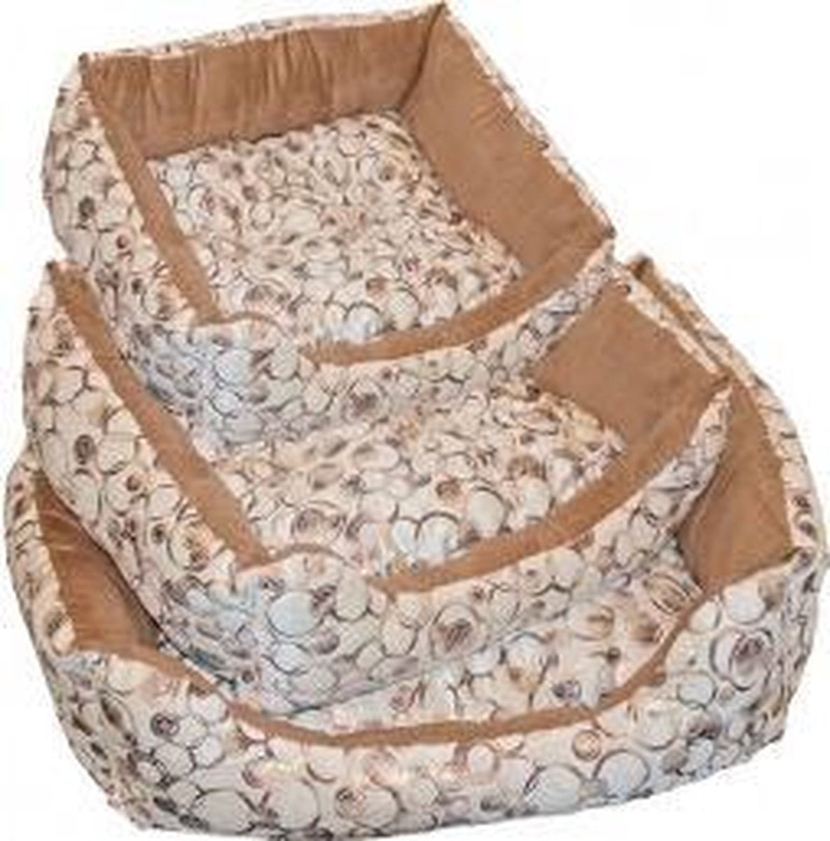 Boon Hondenmand Textiel 60 x 50 cm - Goud/Bruin
