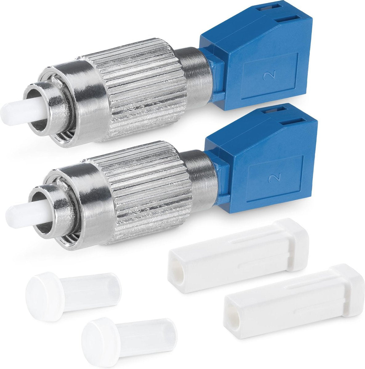 kwmobile 2x FC naar LC optische adapter - Set van 2 - 2