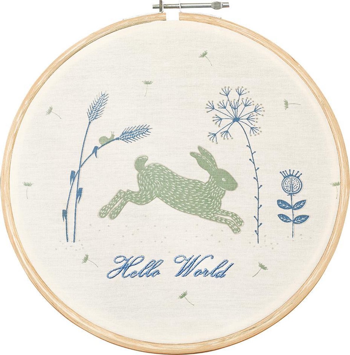 Taftan - Hello World - Schilderijtje geprint met houten lijst 27 cm