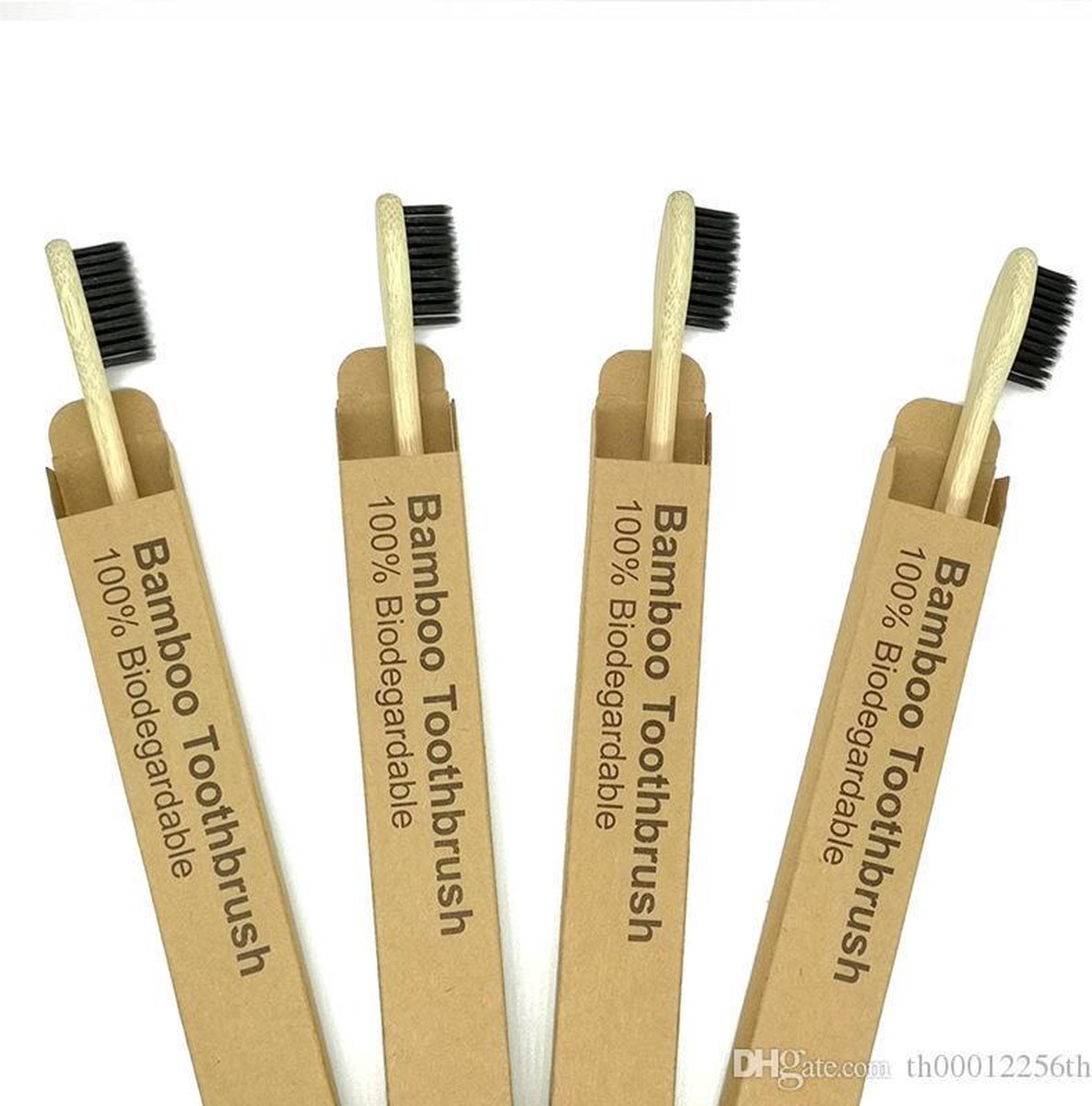 green-goose® Vegan Tandenborstels | 4 stuks | Duurzaam Bamboe | Biologisch afbreekbaar