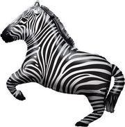 Folie ballon als zebra 71 cm groot