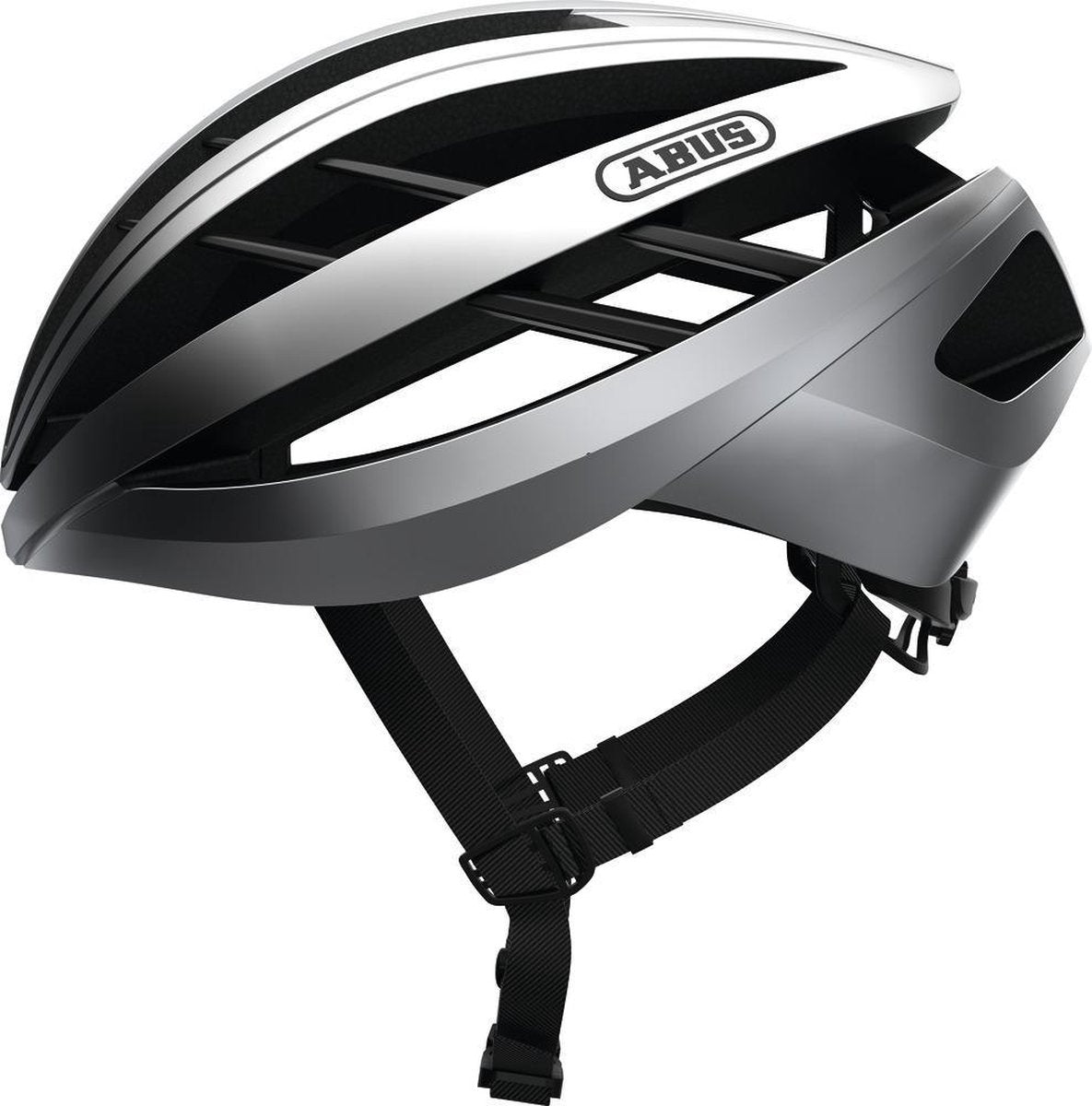 Abus Aventor Fietshelm - Maat  M (54-58 cm) - gleamilver