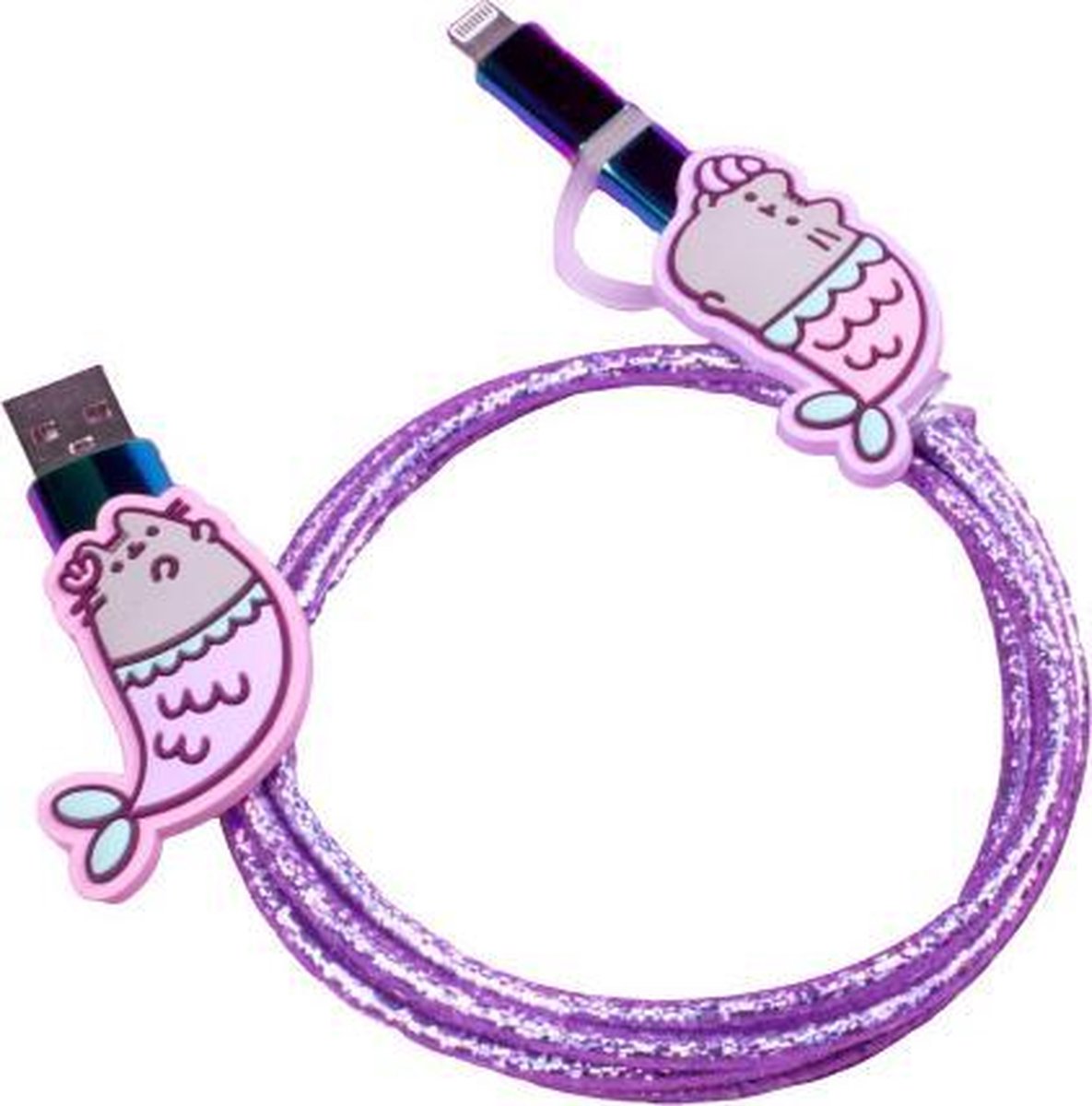 Pusheen Usb-oplaadkabel Zeemeermin 105 Cm Paars
