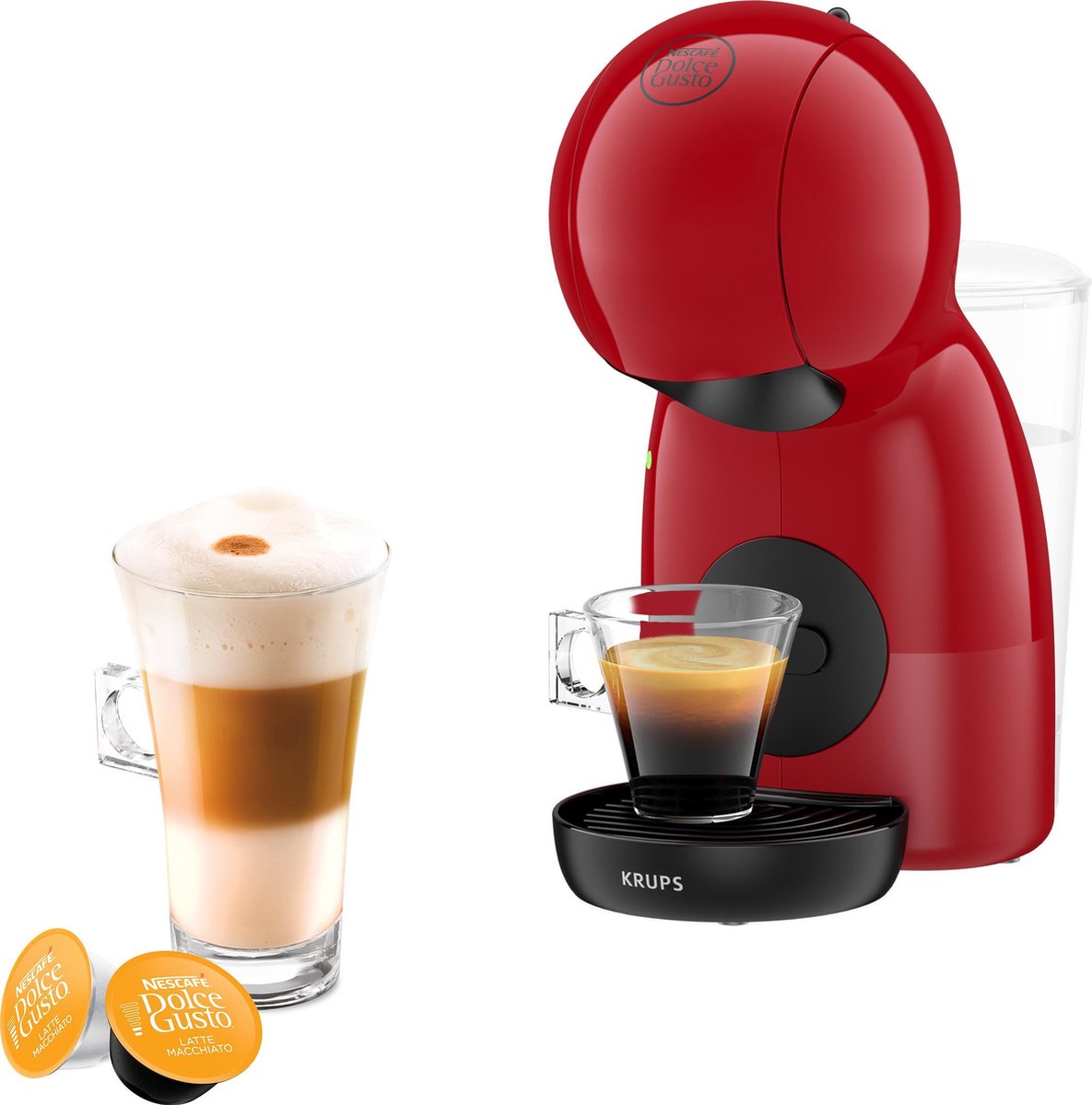 Krups NESCAFÉ Dolce Gusto PICCOLO XS KP1A0510 - Handmatige koffiecupmachine - Rood