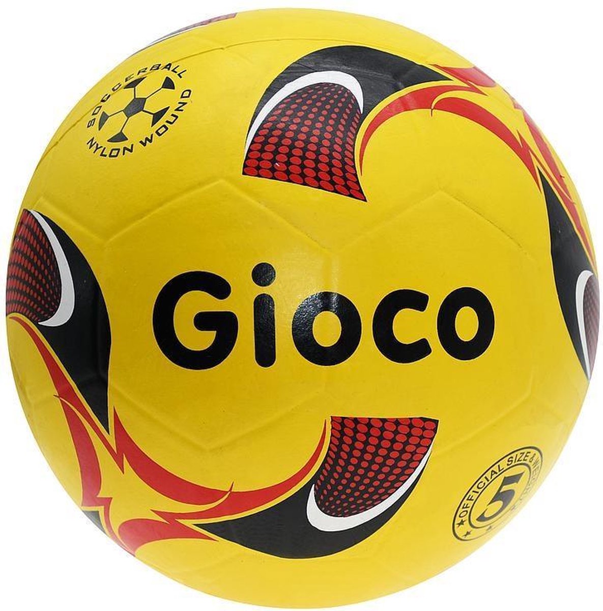 Reydon Voetbal Gioco Moulded Junior Pvc Geel/zwart/rood Mt 4